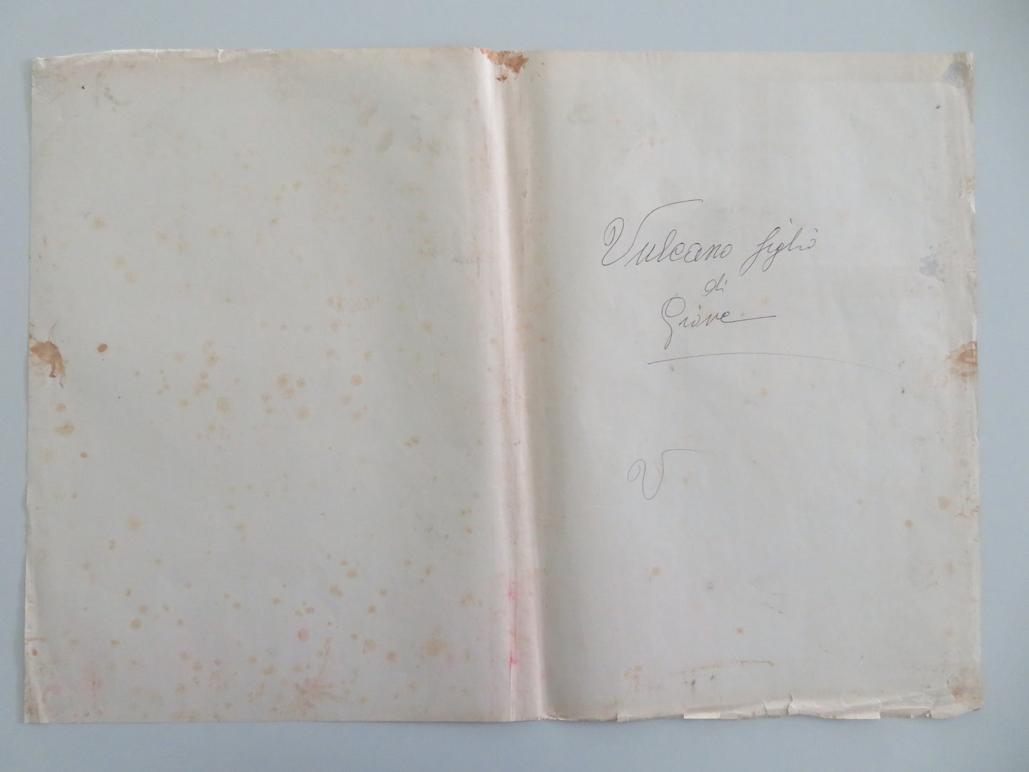 VULCANO FIGLIO DI GIOVE - A ITALIAN FOTOBUSTA POSTER BELLA CORTEZ 1962 - Rendezvous Cinema