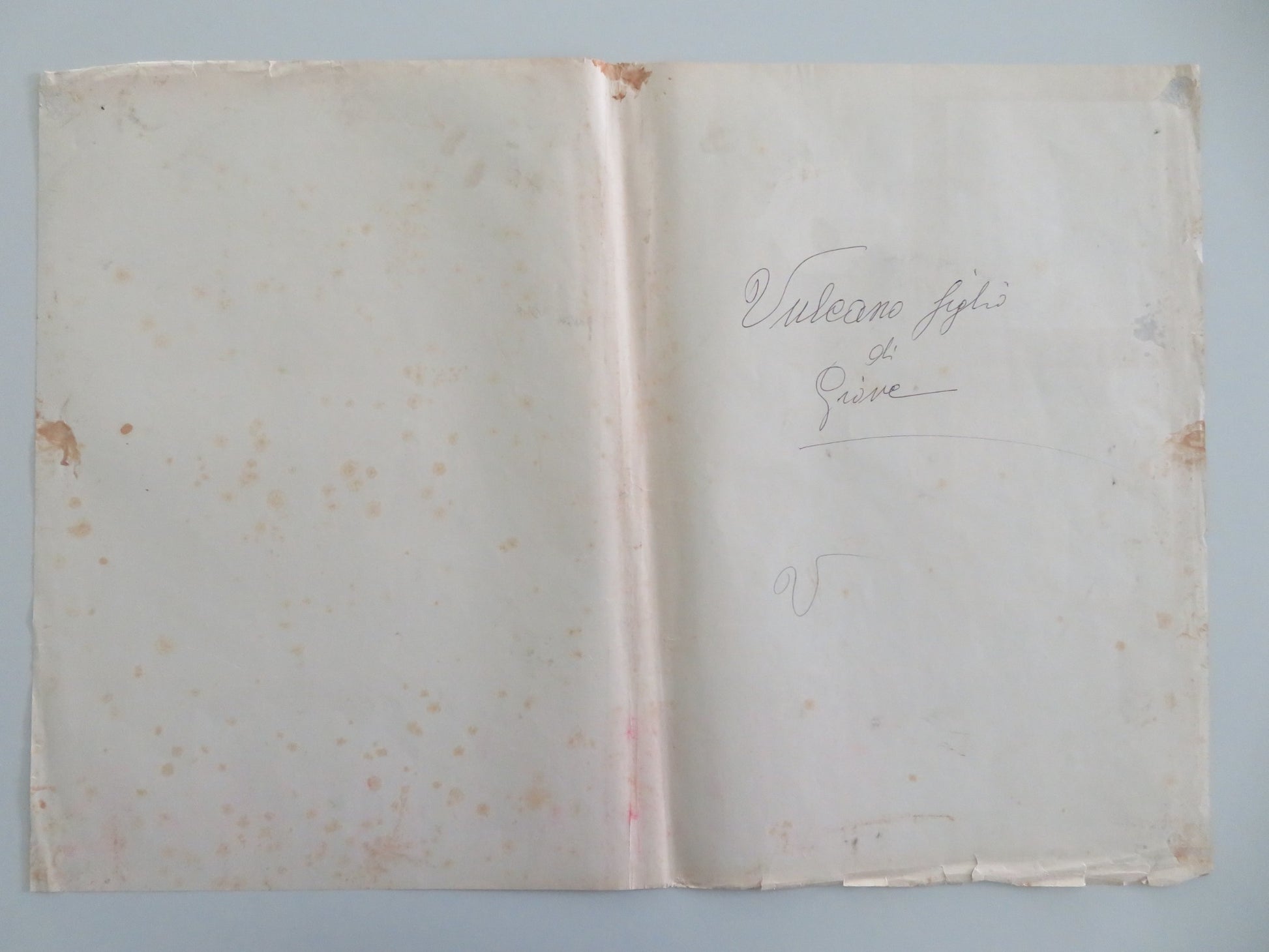 VULCANO FIGLIO DI GIOVE - A ITALIAN FOTOBUSTA POSTER BELLA CORTEZ 1962 - Rendezvous Cinema