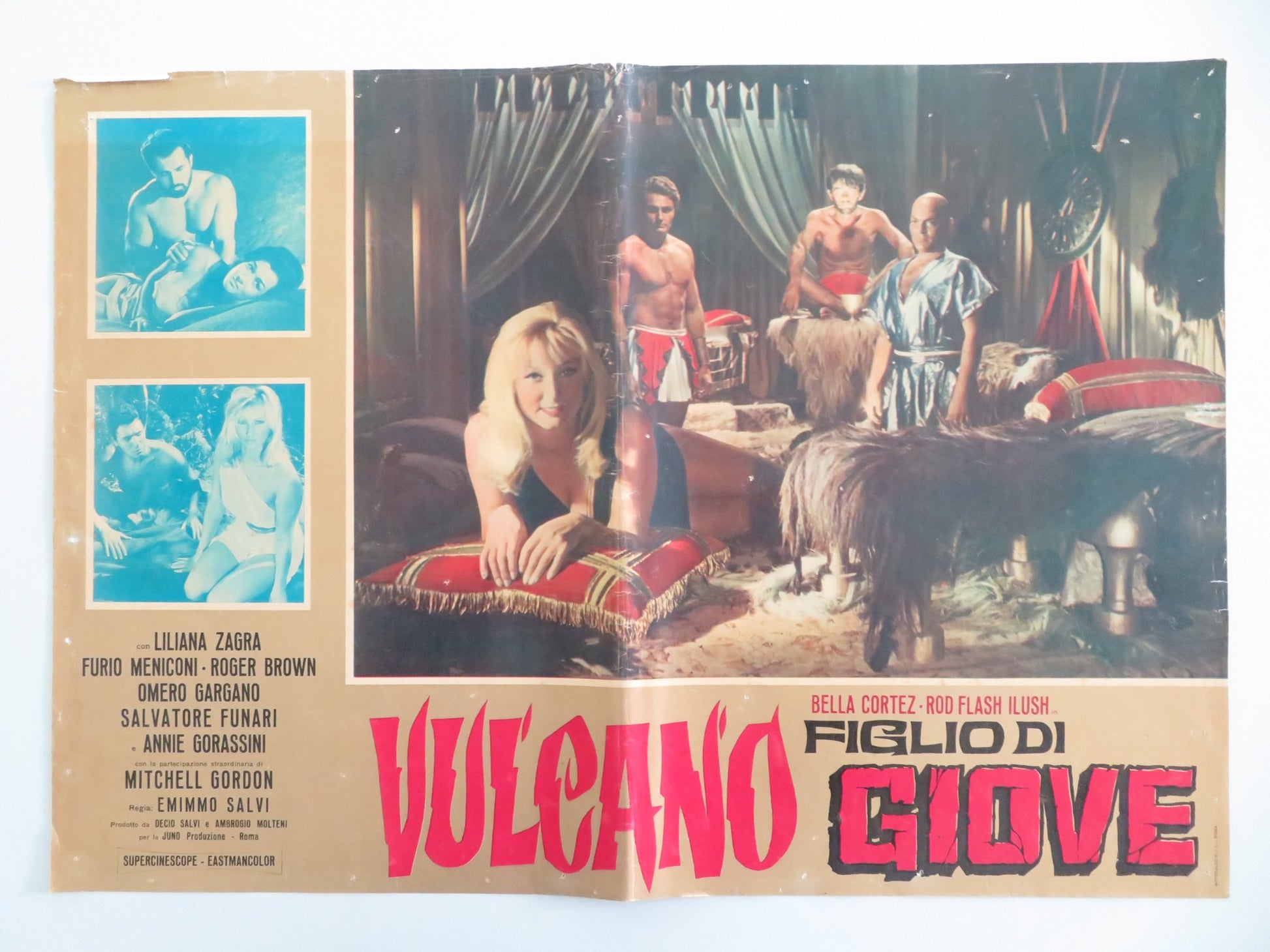 VULCANO FIGLIO DI GIOVE - B ITALIAN FOTOBUSTA POSTER BELLA CORTEZ 1962 - Rendezvous Cinema