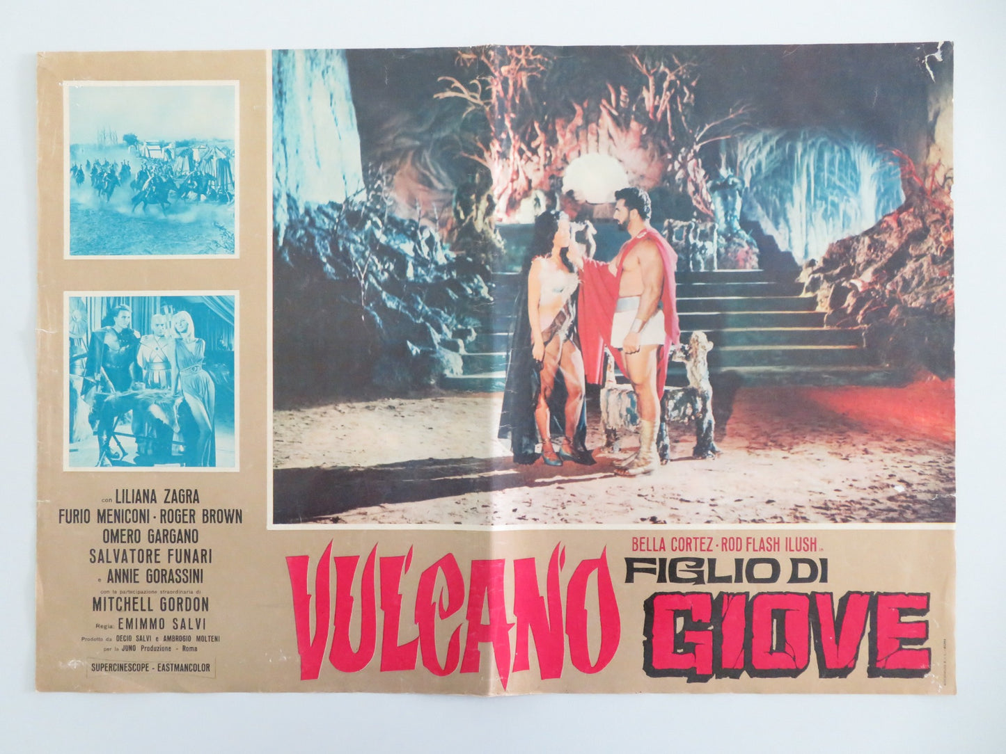 VULCANO FIGLIO DI GIOVE - C ITALIAN FOTOBUSTA POSTER BELLA CORTEZ 1962 - Rendezvous Cinema