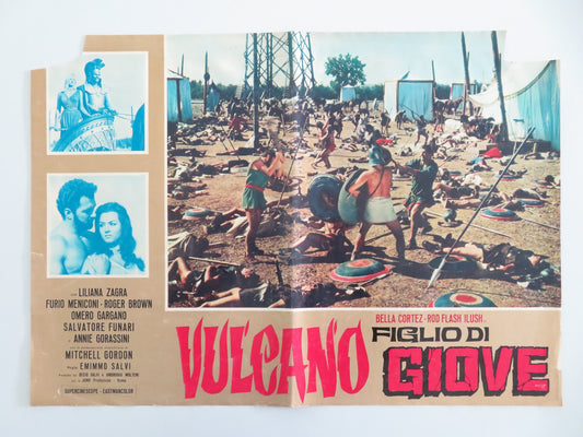 VULCANO FIGLIO DI GIOVE - D ITALIAN FOTOBUSTA POSTER BELLA CORTEZ 1962 - Rendezvous Cinema