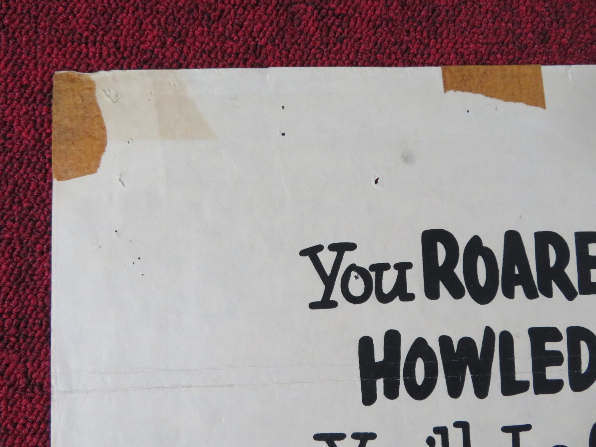 CARRY ON TEACHER FOLDED UK ONE SHEET POSTER C. HAWTREY KENNETH WILLIAMS 1959 - Rendezvous Cinema