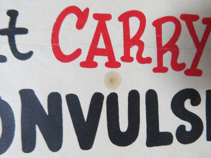 CARRY ON TEACHER FOLDED UK ONE SHEET POSTER C. HAWTREY KENNETH WILLIAMS 1959 - Rendezvous Cinema