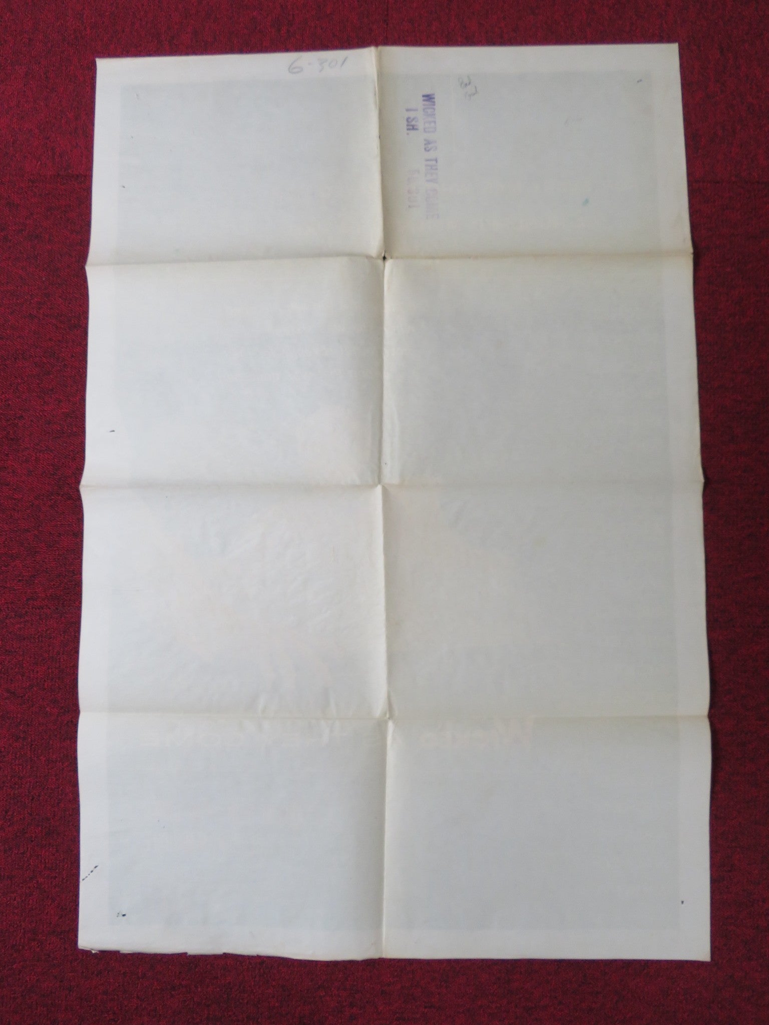 WICKED AS THEY COME FOLDED US ONE SHEET POSTER ARLENE DAHL PHILIP CAREY 1956 - Rendezvous Cinema