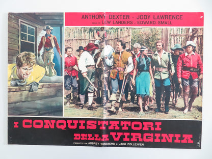 CAPTAIN JOHN SMITH AND POCAHONTAS ITALIAN FOTOBUSTA POSTER ANTHONY DEXTER R1963 - Rendezvous Cinema
