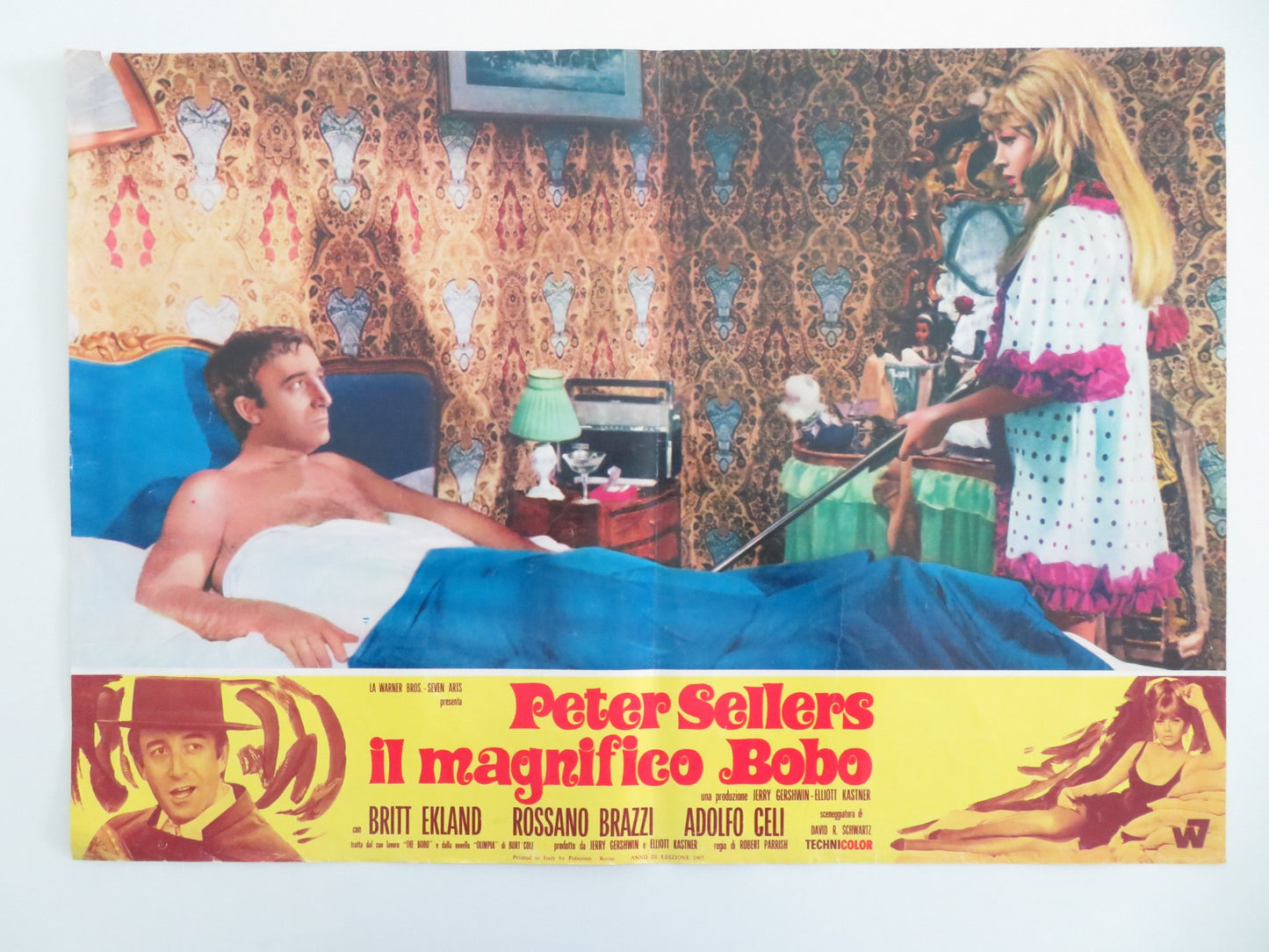 THE BOBO - A ITALIAN FOTOBUSTA POSTER PETER SELLERS BRITT EKLAND 1967 - Rendezvous Cinema