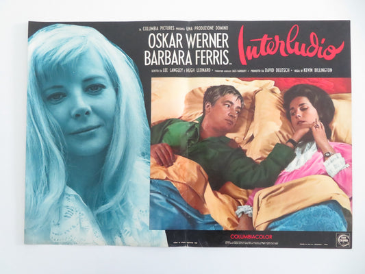 INTERLUDE - B ITALIAN FOTOBUSTA POSTER OSKAR WERNER BARBARA FERRIS 1968 - Rendezvous Cinema