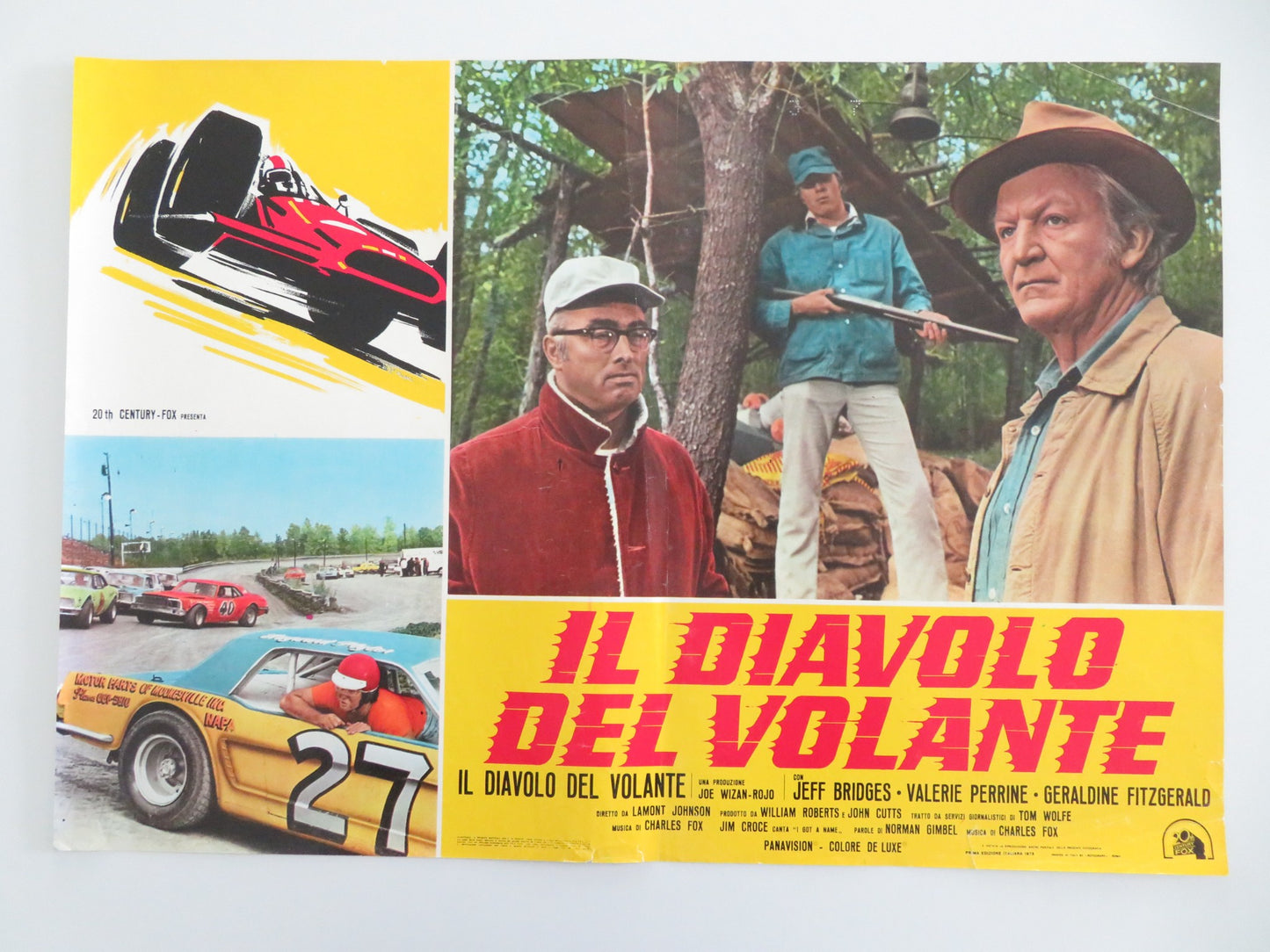 THE LAST AMERICAN HERO - A ITALIAN FOTOBUSTA POSTER JEFF BRIDGES 1973 - Rendezvous Cinema