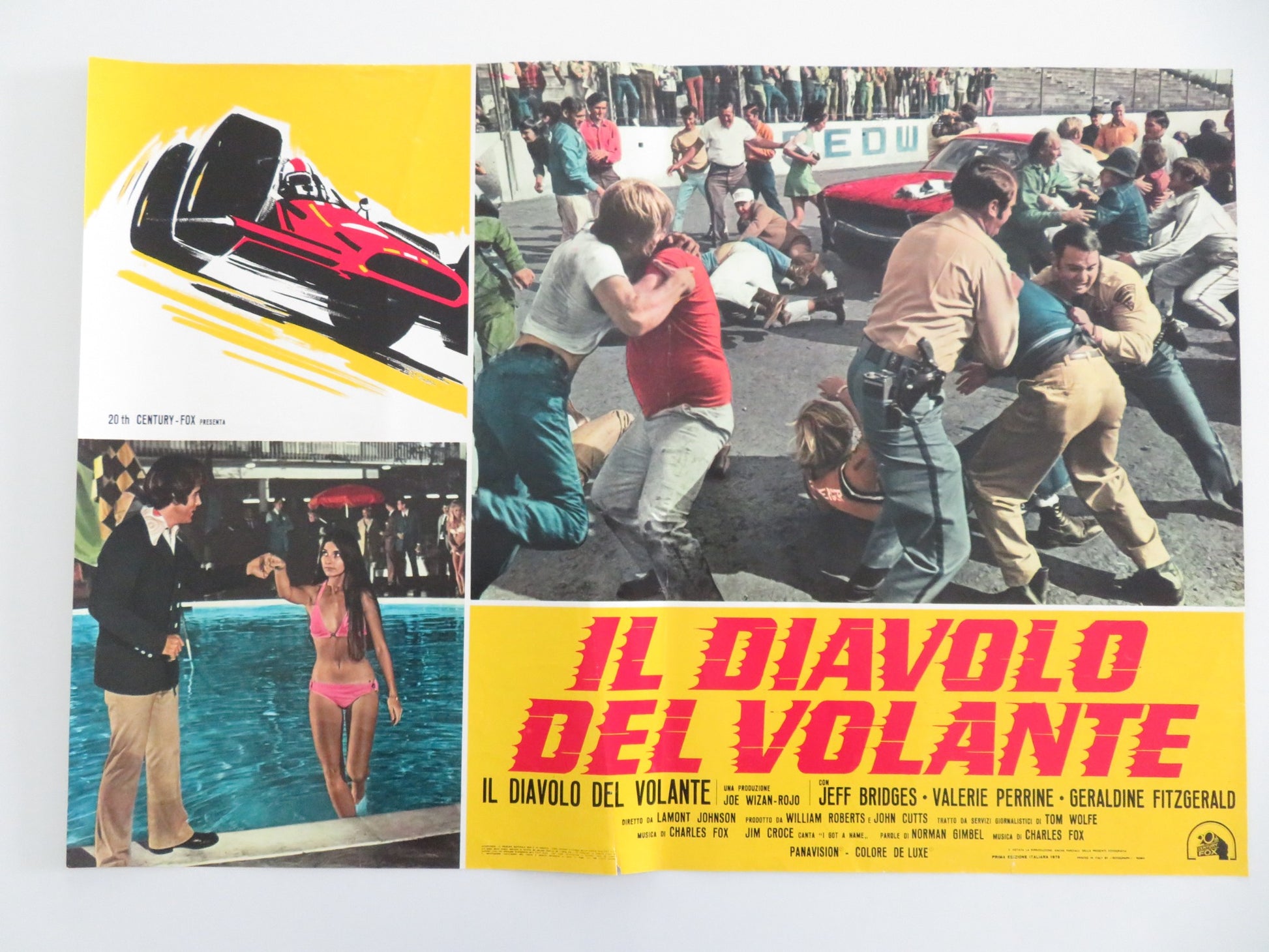 THE LAST AMERICAN HERO - D ITALIAN FOTOBUSTA POSTER JEFF BRIDGES 1973 - Rendezvous Cinema