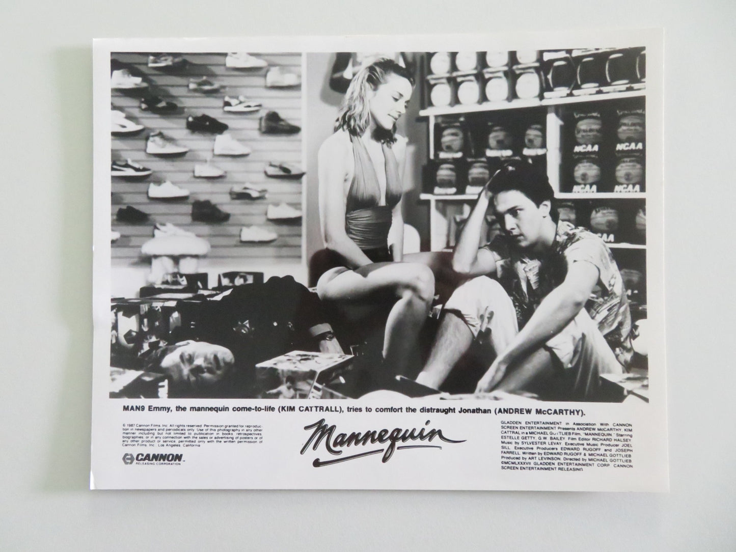MANNEQUIN MOVIE STILL PHOTO LOT OF 5 ANDREW MCCARTHY KIM CATTRALL 1987 - Rendezvous Cinema