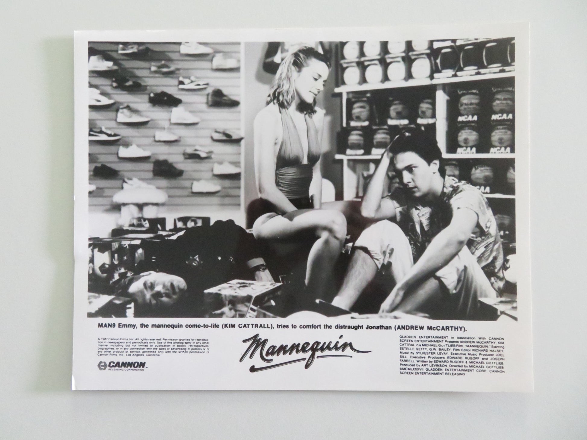 MANNEQUIN MOVIE STILL PHOTO LOT OF 5 ANDREW MCCARTHY KIM CATTRALL 1987 - Rendezvous Cinema