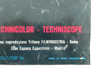 DEAD MEN DON'T COUNT ITALIAN FOTOBUSTA POSTER ANTHONY STEFFEN MARK DAMON 1968 - Rendezvous Cinema