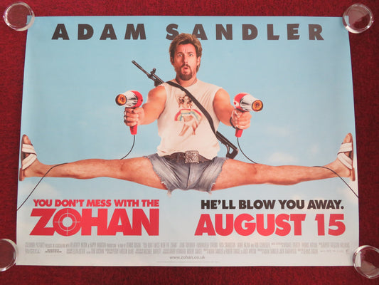 YOU DON'T MESS WITH THE ZOHAN UK QUAD ROLLED POSTER ADAM SANDLER 2008 - Rendezvous Cinema