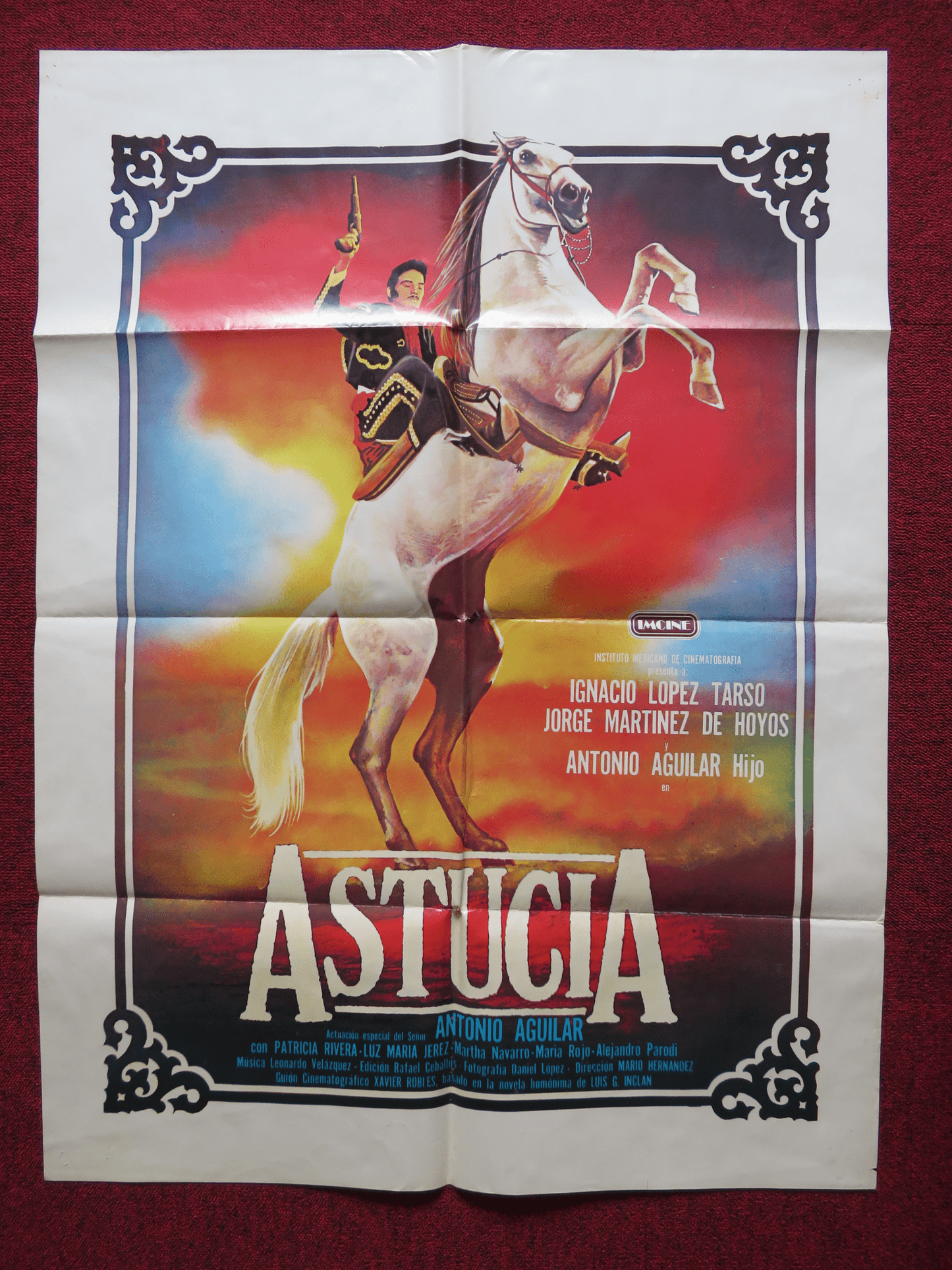 ASTUCIA FOLDED MEXICAN POSTER IGNACIO LOPEZ TARSO JORGE MARTINEZ DE HOYOS 1986 - Rendezvous Cinema