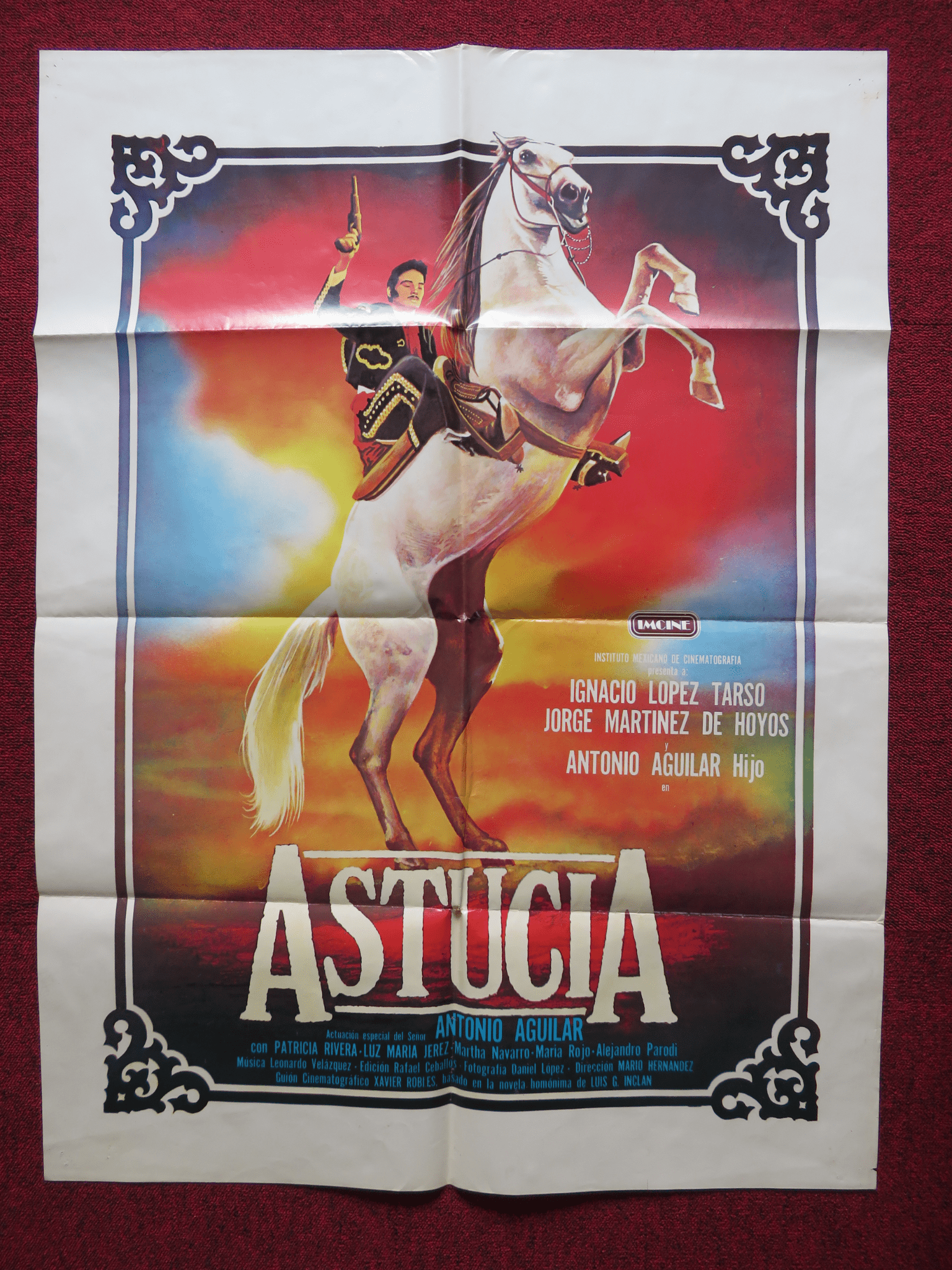 ASTUCIA FOLDED MEXICAN POSTER IGNACIO LOPEZ TARSO JORGE MARTINEZ DE HOYOS 1986 - Rendezvous Cinema