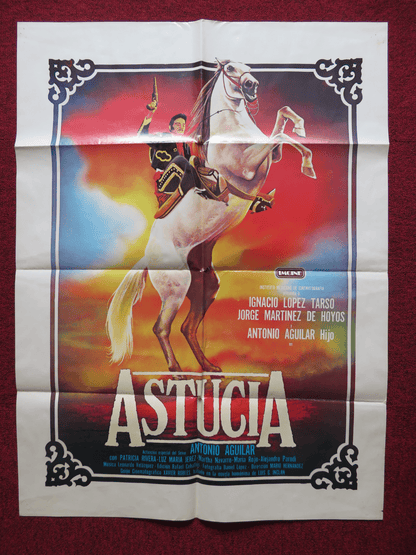 ASTUCIA FOLDED MEXICAN POSTER IGNACIO LOPEZ TARSO JORGE MARTINEZ DE HOYOS 1986 - Rendezvous Cinema