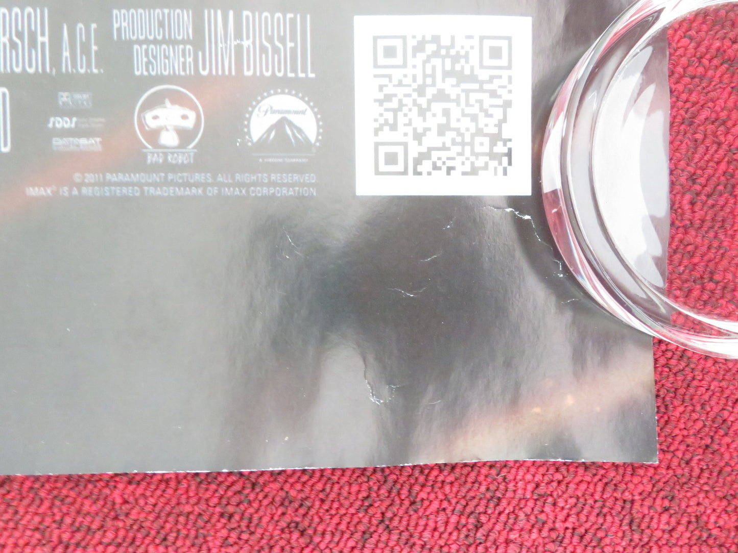 MISSION: IMPOSSIBLE - GHOST PROTOCOL UK QUAD ROLLED POSTER TOM CRUISE 2011 - Rendezvous Cinema