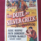 DUEL AT SILVER CREEK FOLDED US ONE SHEET POSTER AUDIE MURPHY FAITH DOMERGUE 1952
