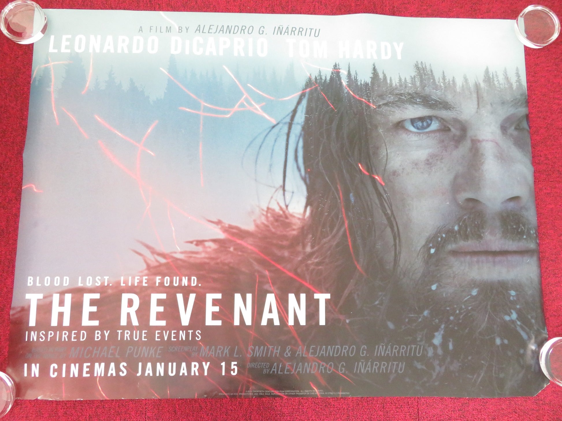 THE REVENANT UK QUAD ROLLED POSTER LEONARDO DICAPRIO TOM HARDY 2015 - Rendezvous Cinema