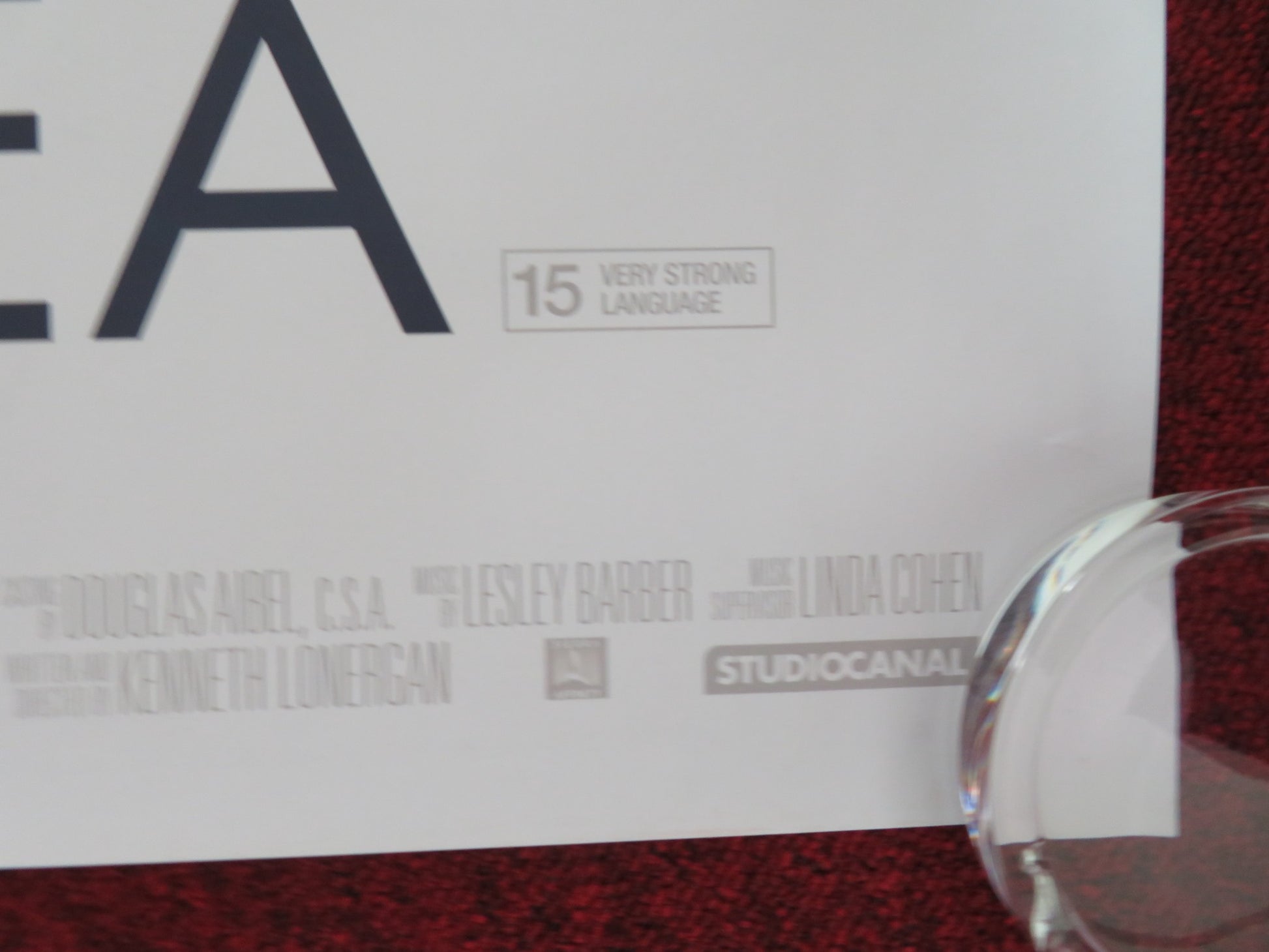 MANCHESTER BY THE SEA UK QUAD ROLLED POSTER CASEY AFFLECK MICHELLE WILLIAMS 2016 - Rendezvous Cinema