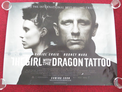 THE GIRL WITH THE DRAGON TATTOO UK QUAD ROLLED POSTER DANIEL CRAIG 2011 - Rendezvous Cinema