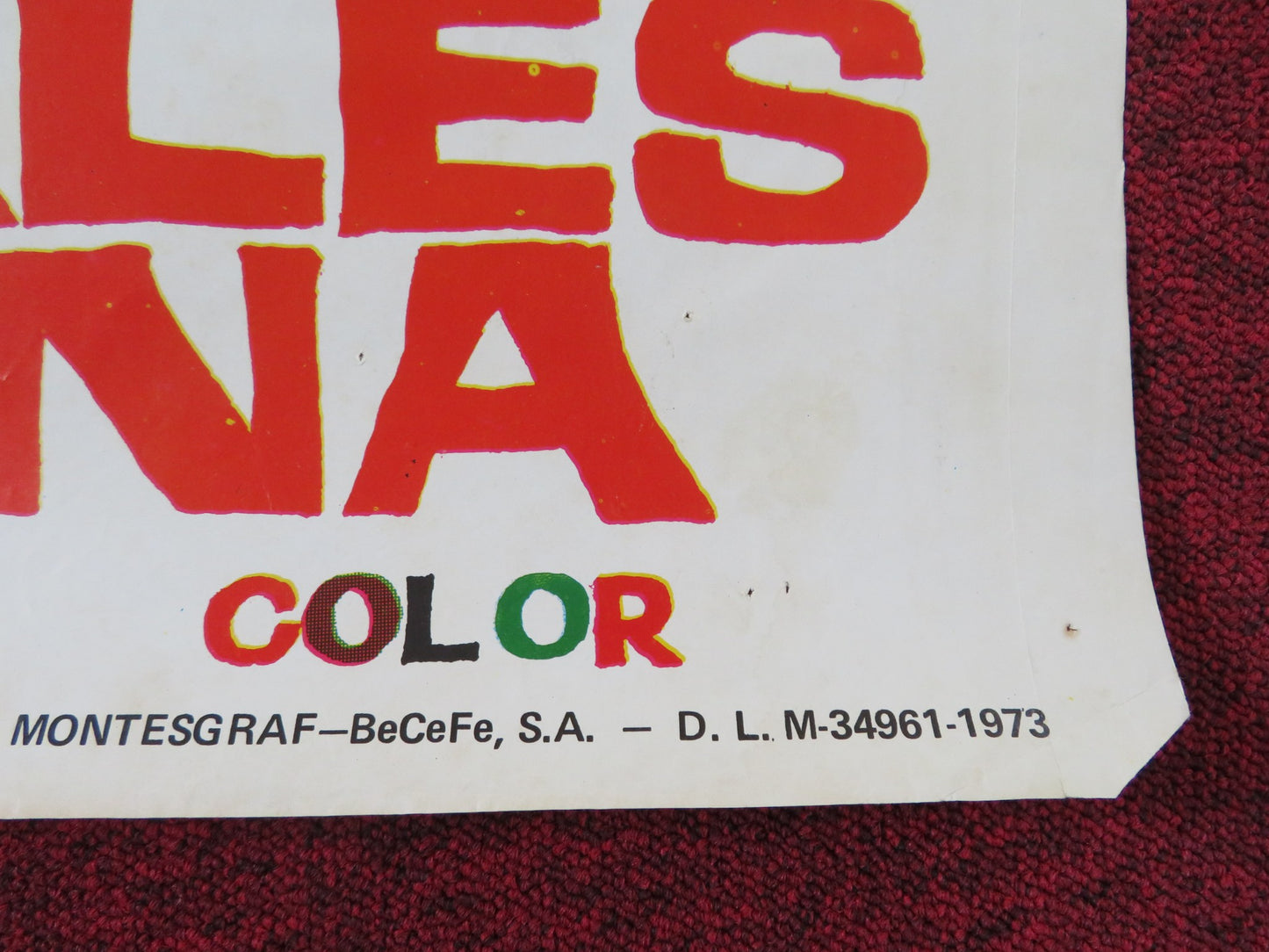 THE SANDPIT GENERALS SPANISH POSTER KEN LANE TISHA STERLING 1971