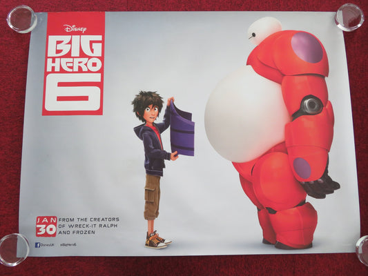 BIG HERO 6 UK QUAD ROLLED POSTER SCOTT ADSIT RYAN POTTER 2016 - Rendezvous Cinema