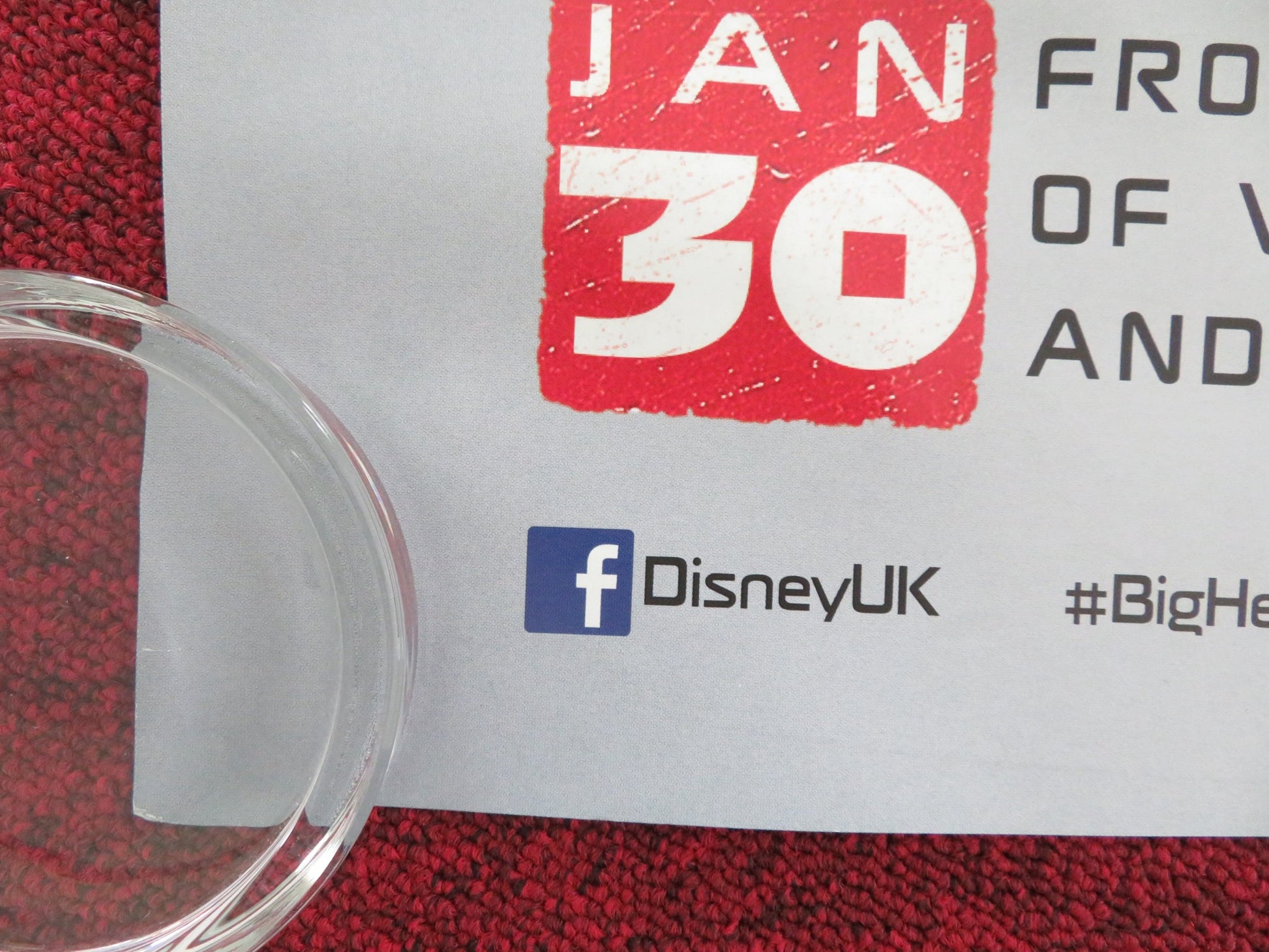 BIG HERO 6 UK QUAD ROLLED POSTER SCOTT ADSIT RYAN POTTER 2016 - Rendezvous Cinema