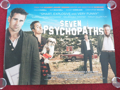SEVEN PSYCHOPATHS UK QUAD ROLLED POSTER SAM ROCKWELL COLIN FARRELL 2012 - Rendezvous Cinema