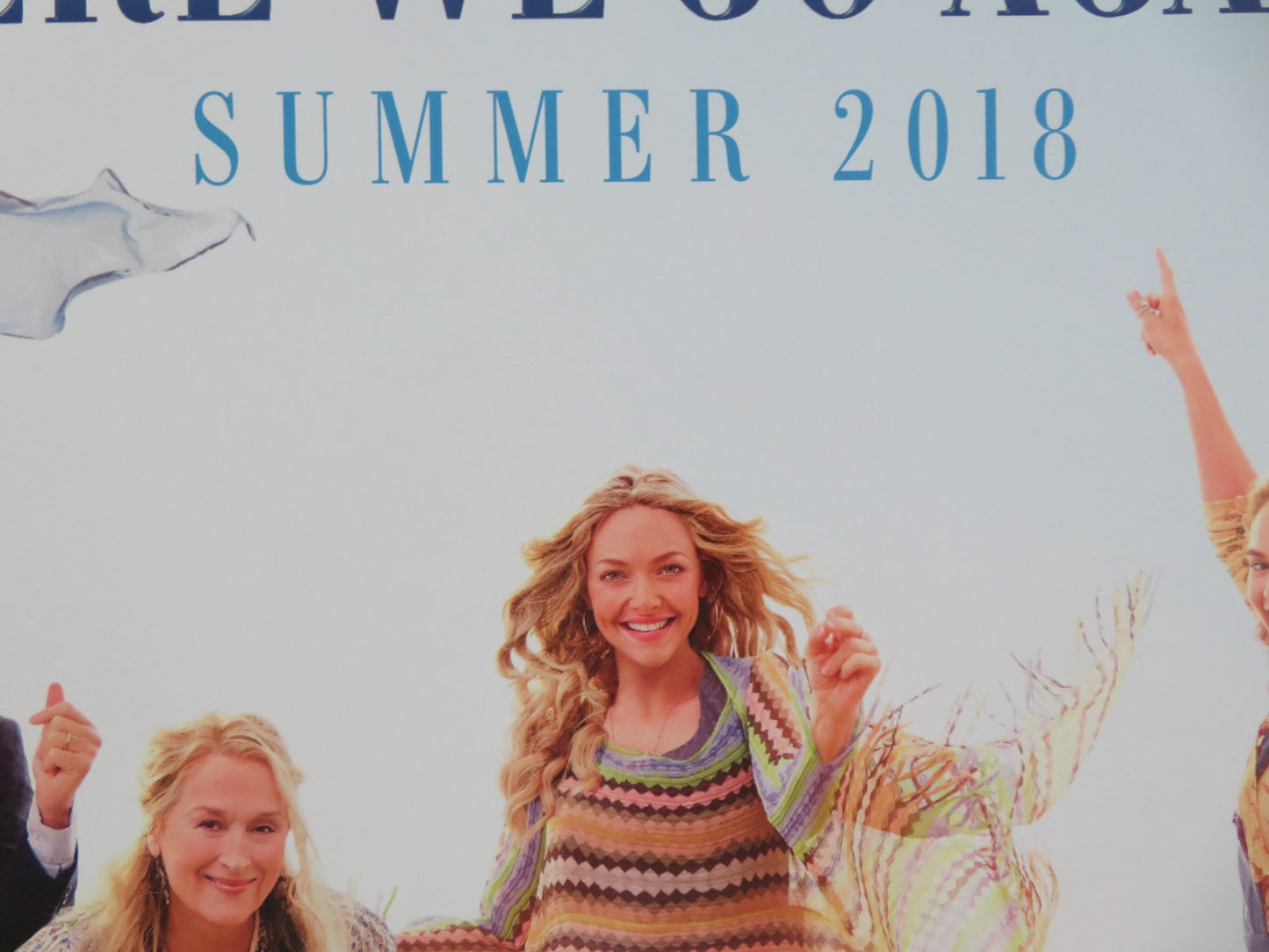 MAMMA MIA! HERE WE GO AGAIN UK QUAD ROLLED POSTER AMANDA SEYFRIED C. FIRTH 2018 - Rendezvous Cinema