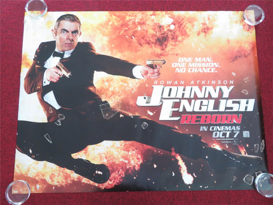 JOHNNY ENGLISH REBORN UK QUAD ROLLED POSTER ROWAN ATKINSON ROSAMUND PIKE 2011 - Rendezvous Cinema