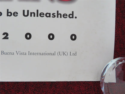 102 DALMATIONS UK QUAD ROLLED POSTER DISNEY GLENN CLOSE ERIC IDLE 2000 - Rendezvous Cinema