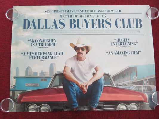 DALLAS BUYERS CLUB UK QUAD ROLLED POSTER MATTHEW MCCONAUGHEY JARED LETO 2013 - Rendezvous Cinema