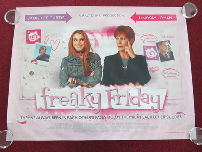 FREAKY FRIDAY UK QUAD ROLLED POSTER DISNEY JAMIE LEE CURTIS LINDSAY LOHAN 2003 - Rendezvous Cinema