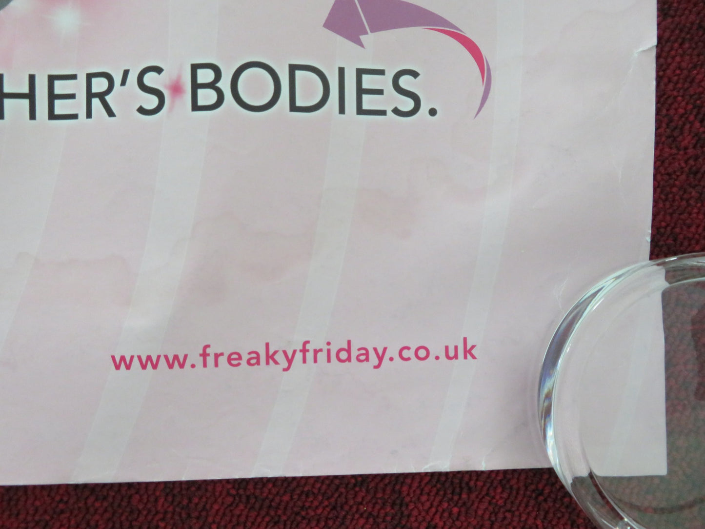 FREAKY FRIDAY UK QUAD ROLLED POSTER DISNEY JAMIE LEE CURTIS LINDSAY LOHAN 2003 - Rendezvous Cinema