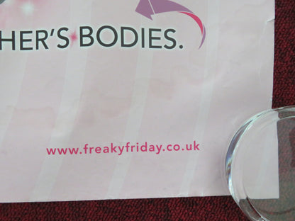 FREAKY FRIDAY UK QUAD ROLLED POSTER DISNEY JAMIE LEE CURTIS LINDSAY LOHAN 2003 - Rendezvous Cinema