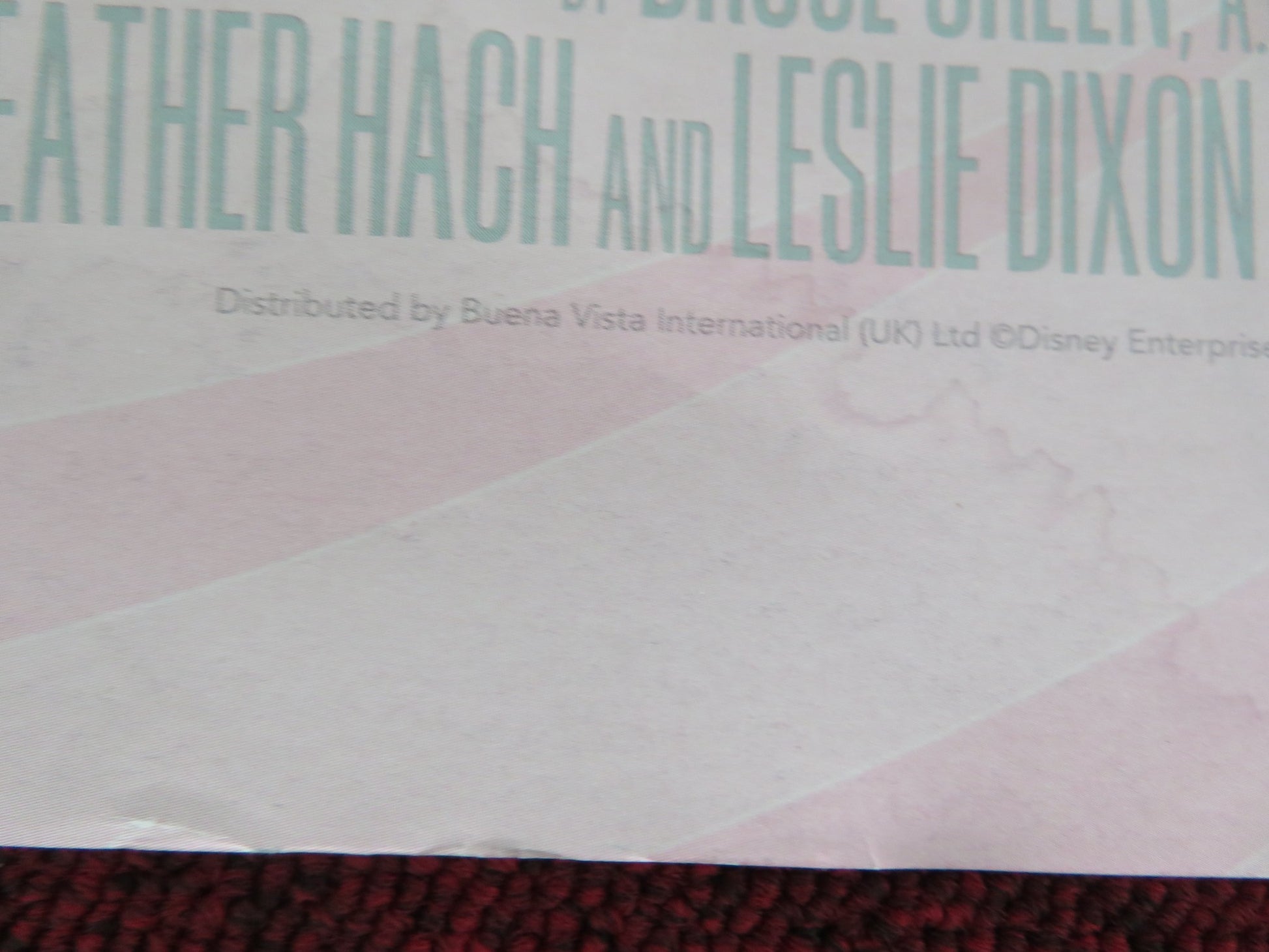 FREAKY FRIDAY UK QUAD ROLLED POSTER DISNEY JAMIE LEE CURTIS LINDSAY LOHAN 2003 - Rendezvous Cinema