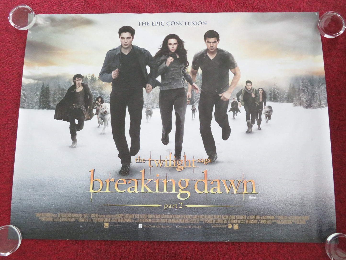 THE TWILIGHT SAGA: BREAKING DAWN PART 2 - A UK QUAD ROLLED POSTER STEWART 2012 - Rendezvous Cinema