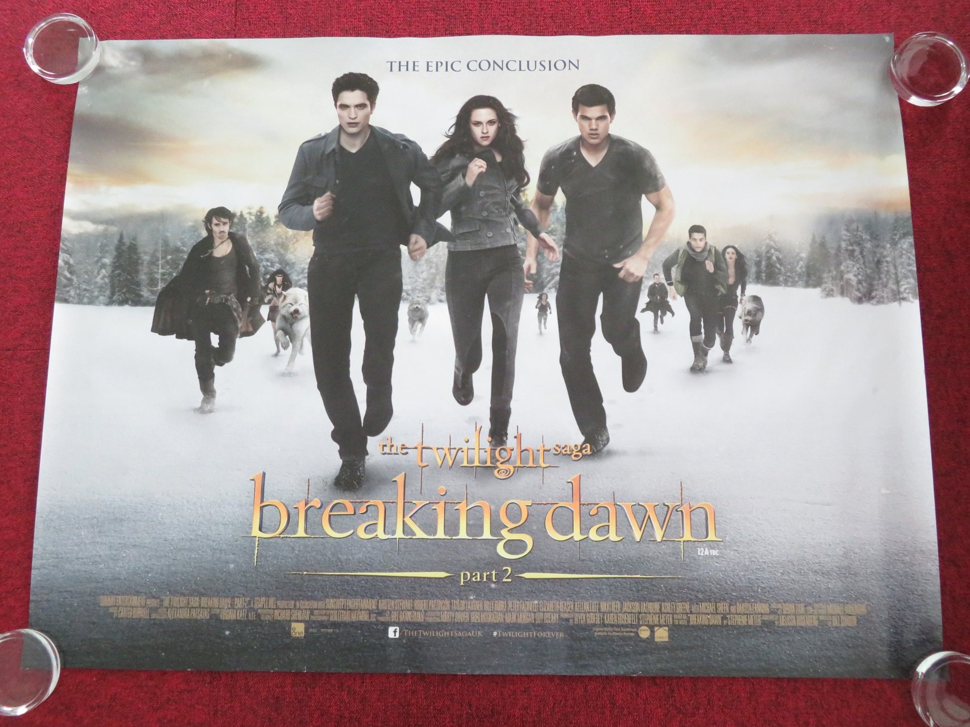 THE TWILIGHT SAGA: BREAKING DAWN PART 2 - A UK QUAD ROLLED POSTER STEWART 2012 - Rendezvous Cinema