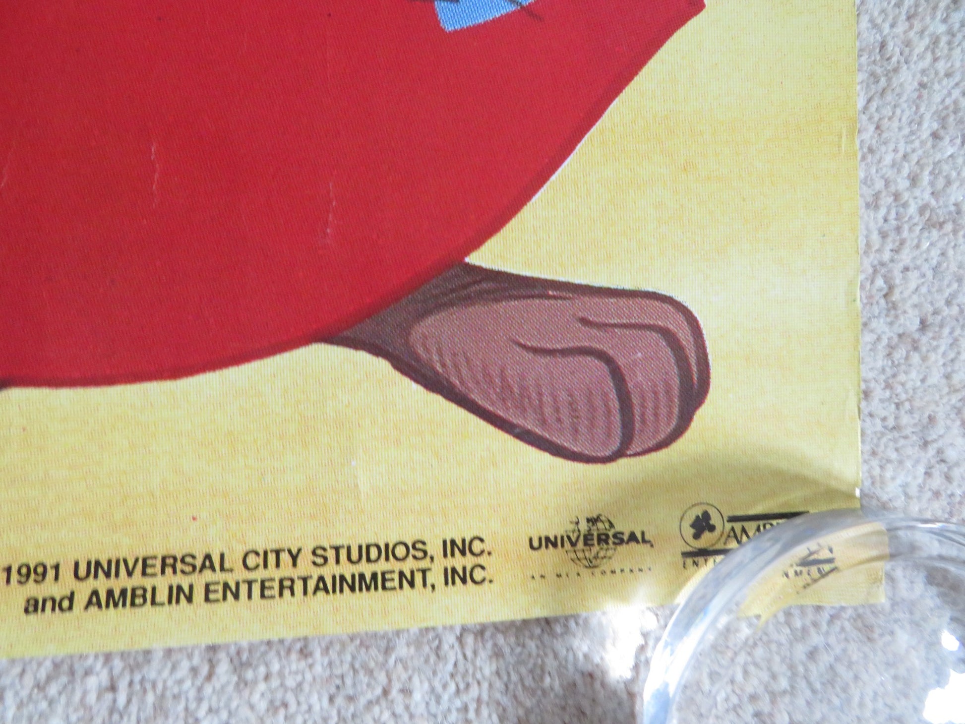 AN AMERICAN TAIL: FIEVAL GOES WEST - A DOOR PANEL POSTER ROLLED P. GLASSER 1991 - Rendezvous Cinema