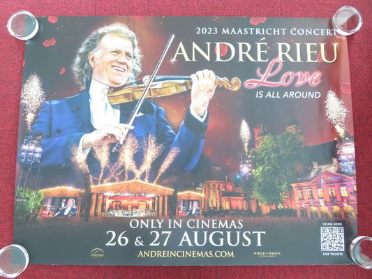 ANDRE RIEU'S 2023 MAASTRICHT CONCERT: LOVE IS ALL AROUND UK QUAD ROLLED POSTER - Rendezvous Cinema