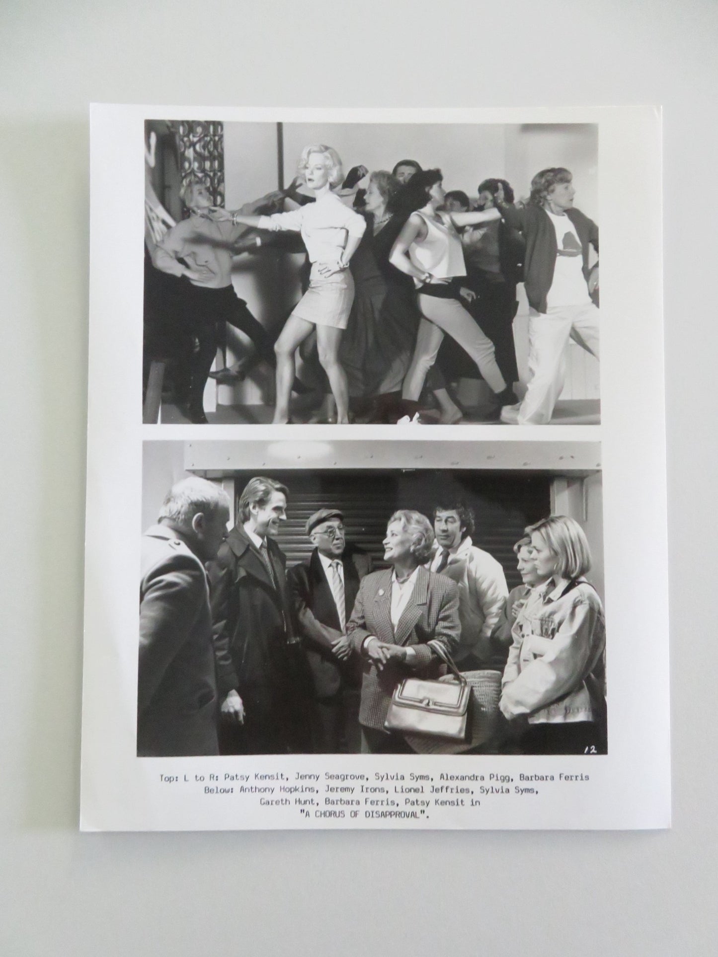 A CHORUS OF DISAPPROVAL MOVIE STILL PHOTO LOT OF 3 JEREMY IRONS A. HOPKINS 1989 - Rendezvous Cinema