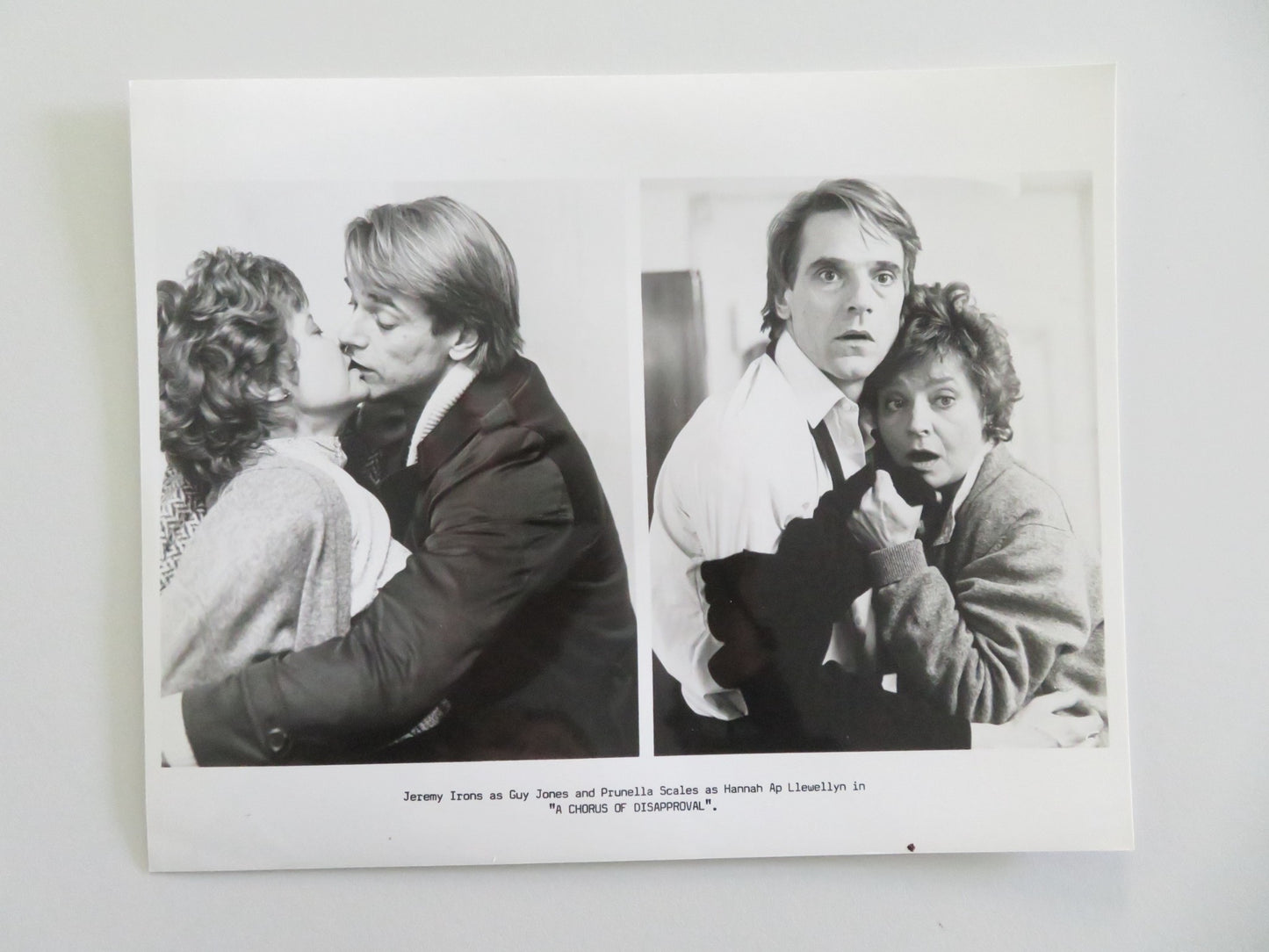 A CHORUS OF DISAPPROVAL MOVIE STILL PHOTO LOT OF 3 JEREMY IRONS A. HOPKINS 1989 - Rendezvous Cinema