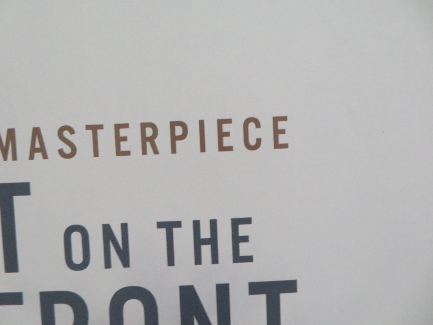 ALL QUIET ON THE WESTERN FRONT UK QUAD ROLLED POSTER DANIEL BRUHL 2022 - Rendezvous Cinema