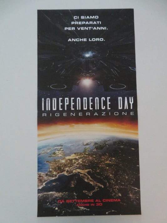INDEPENDENCE DAY RESURGENCE ITALIAN LOCANDINA POSTER LIAM HEMSWORTH 2016