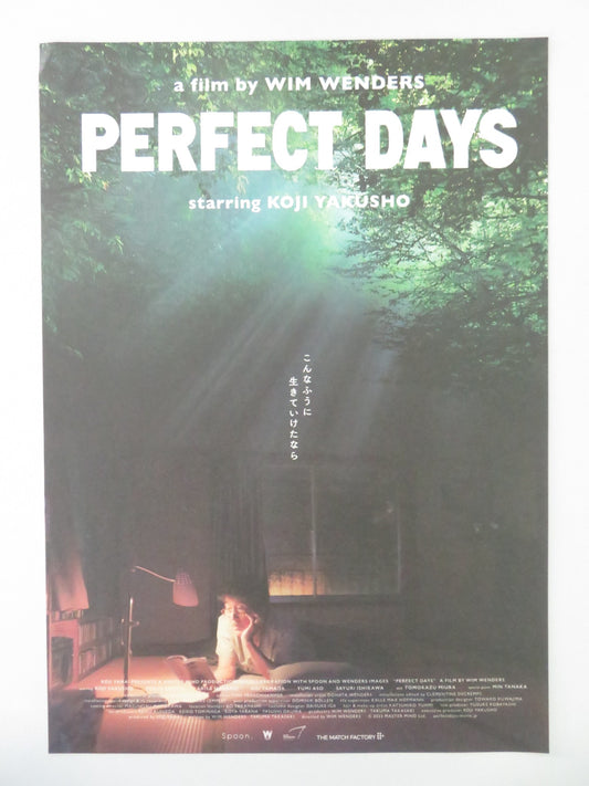 PERFECT DAYS JAPANESE CHIRASHI (B5) POSTER MIYAKO TANAKA KOJI YAKUSHO 2023 - Rendezvous Cinema
