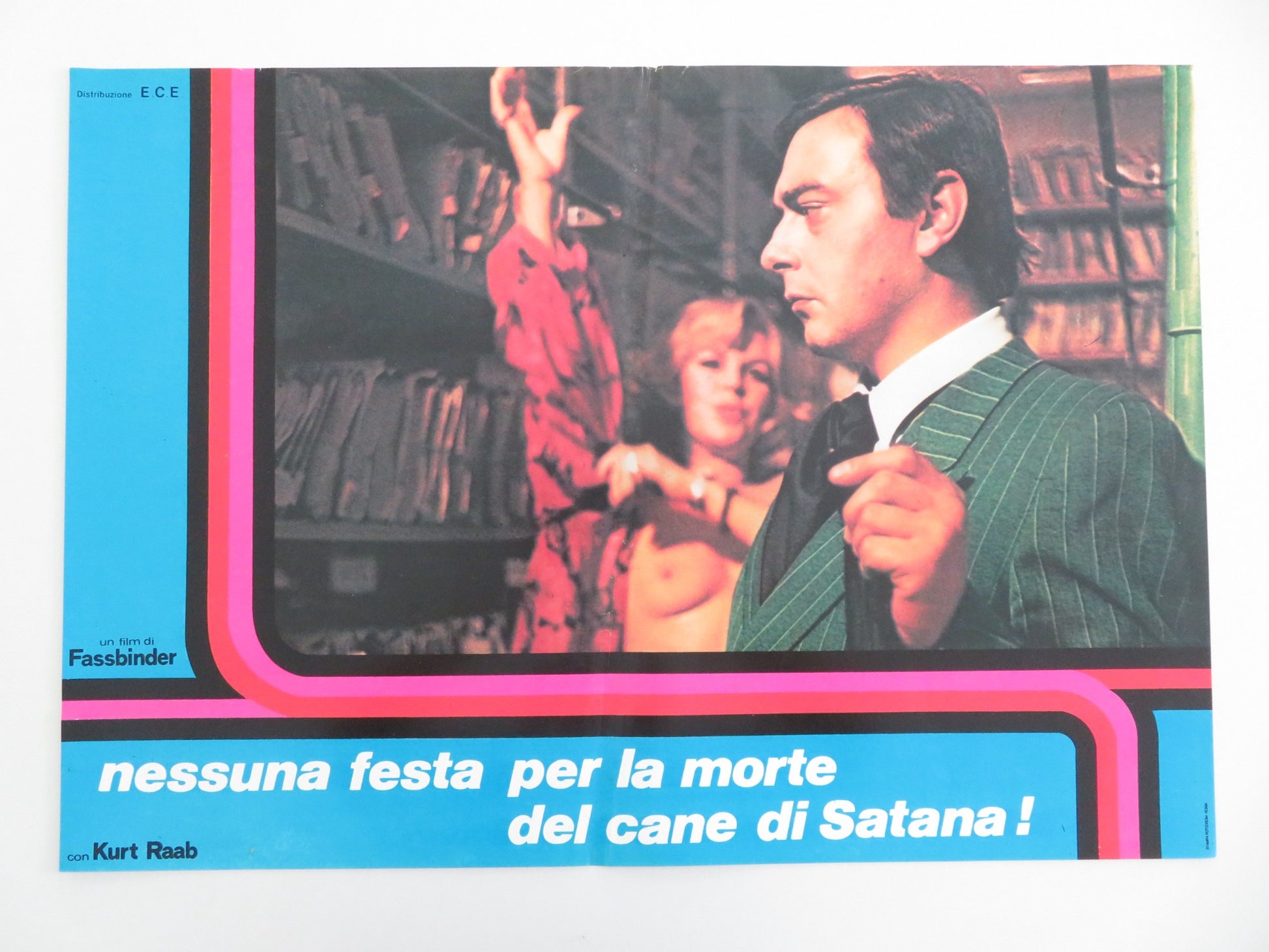 NESSUNA FESTA PER LA MORTE DEL CANE DI SATANA - A ITALIAN FOTOBUSTA POSTER 1976 - Rendezvous Cinema