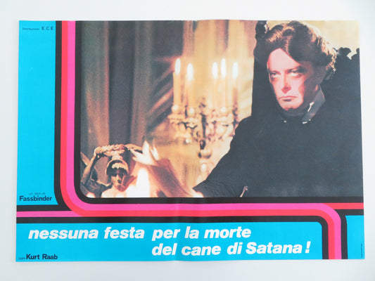 NESSUNA FESTA PER LA MORTE DEL CANE DI SATANA - B ITALIAN FOTOBUSTA POSTER 1976 - Rendezvous Cinema