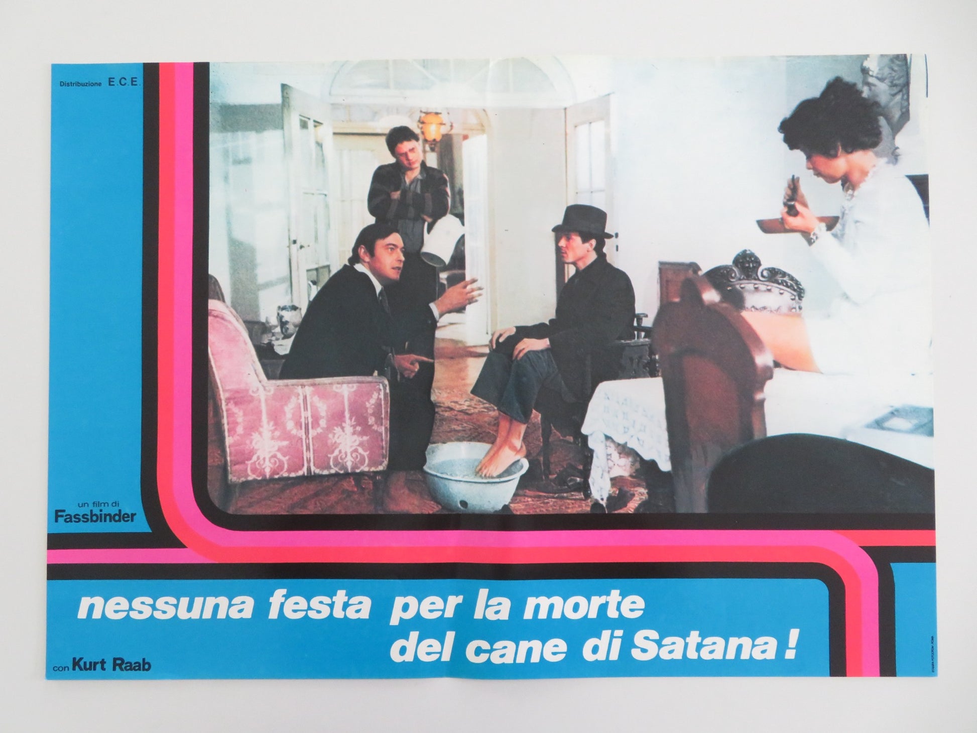 NESSUNA FESTA PER LA MORTE DEL CANE DI SATANA - C ITALIAN FOTOBUSTA POSTER 1976 - Rendezvous Cinema