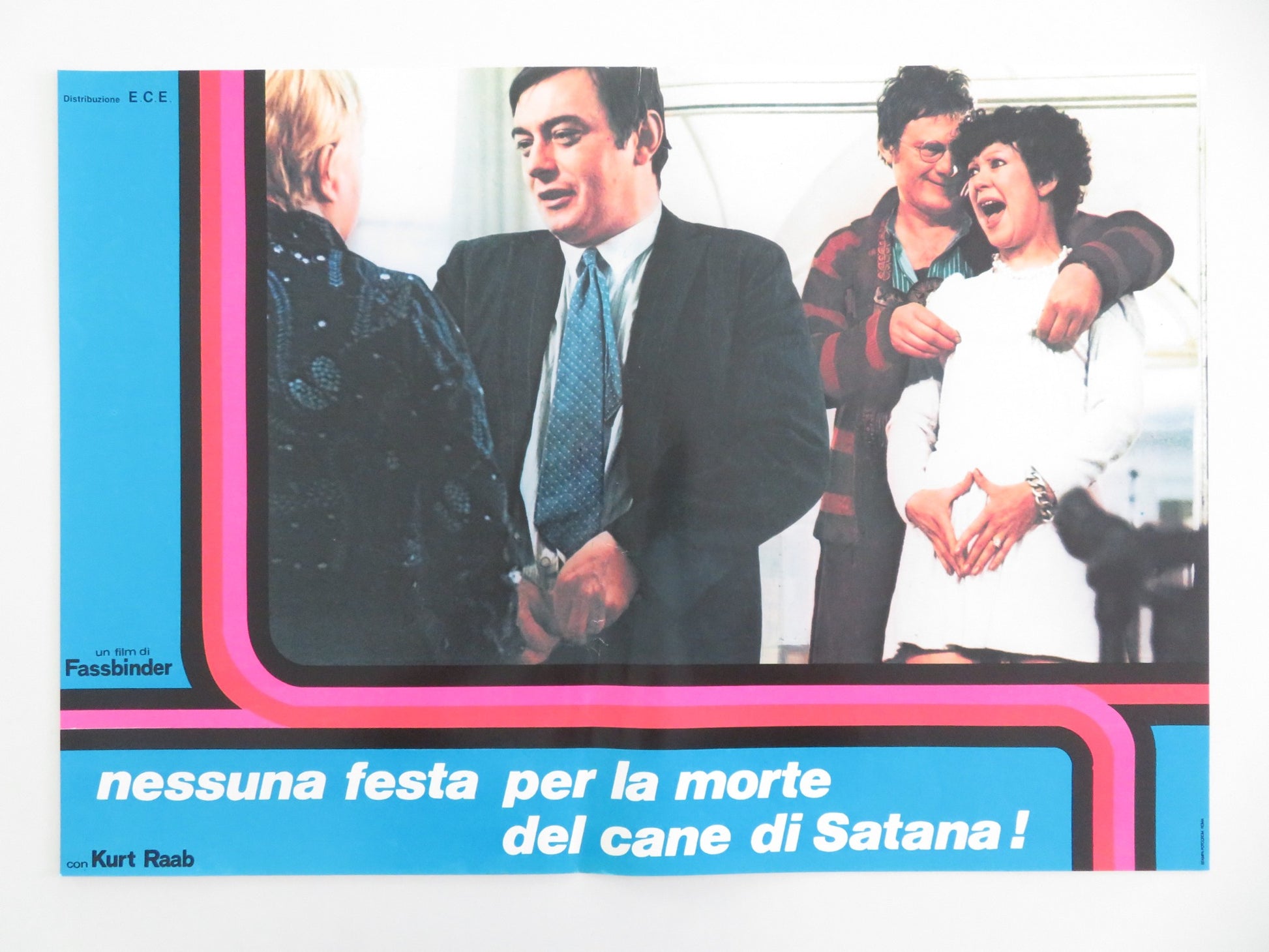 NESSUNA FESTA PER LA MORTE DEL CANE DI SATANA - D ITALIAN FOTOBUSTA POSTER 1976 - Rendezvous Cinema